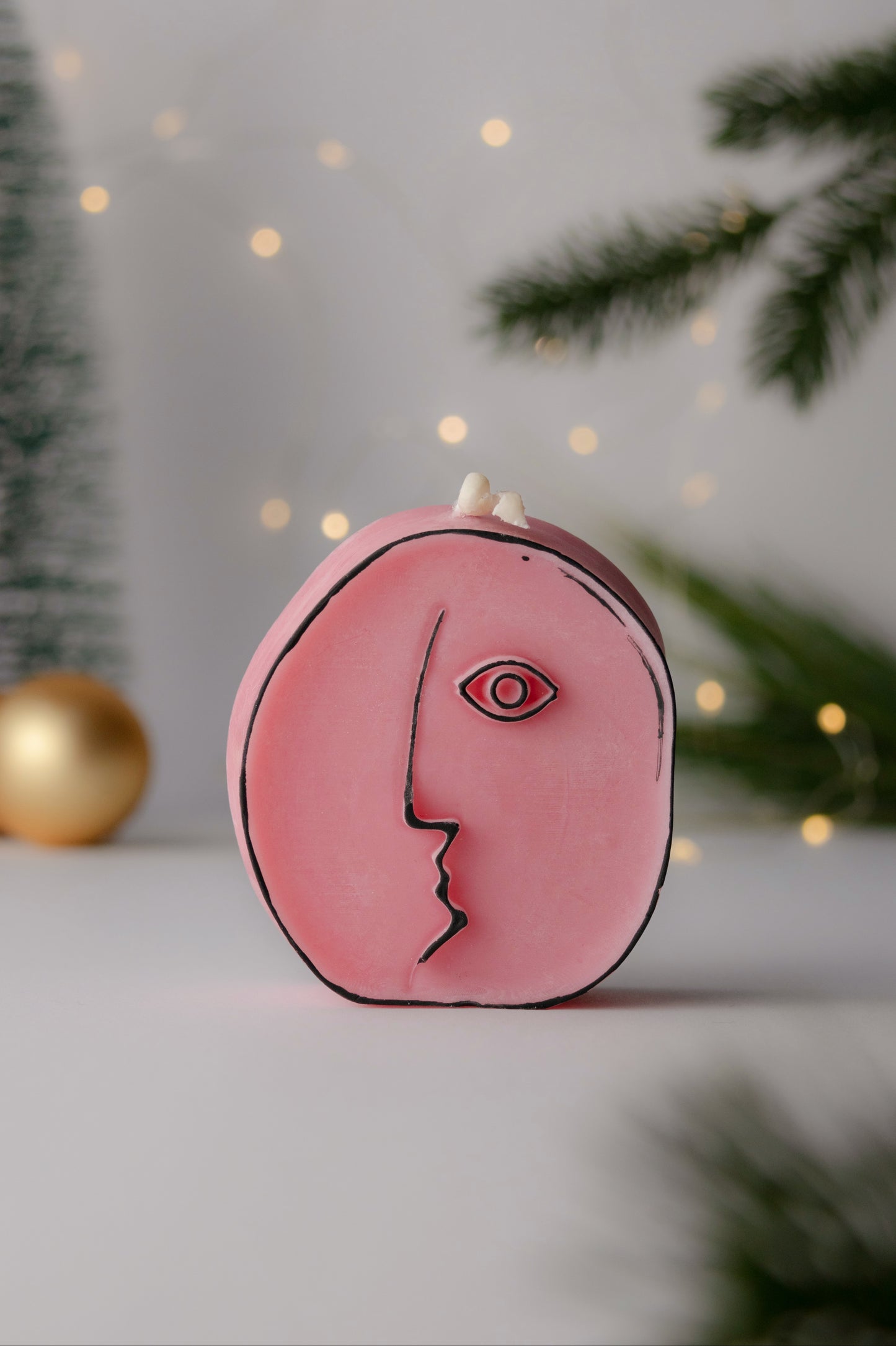 Picasso bougie décorative visage abstrait