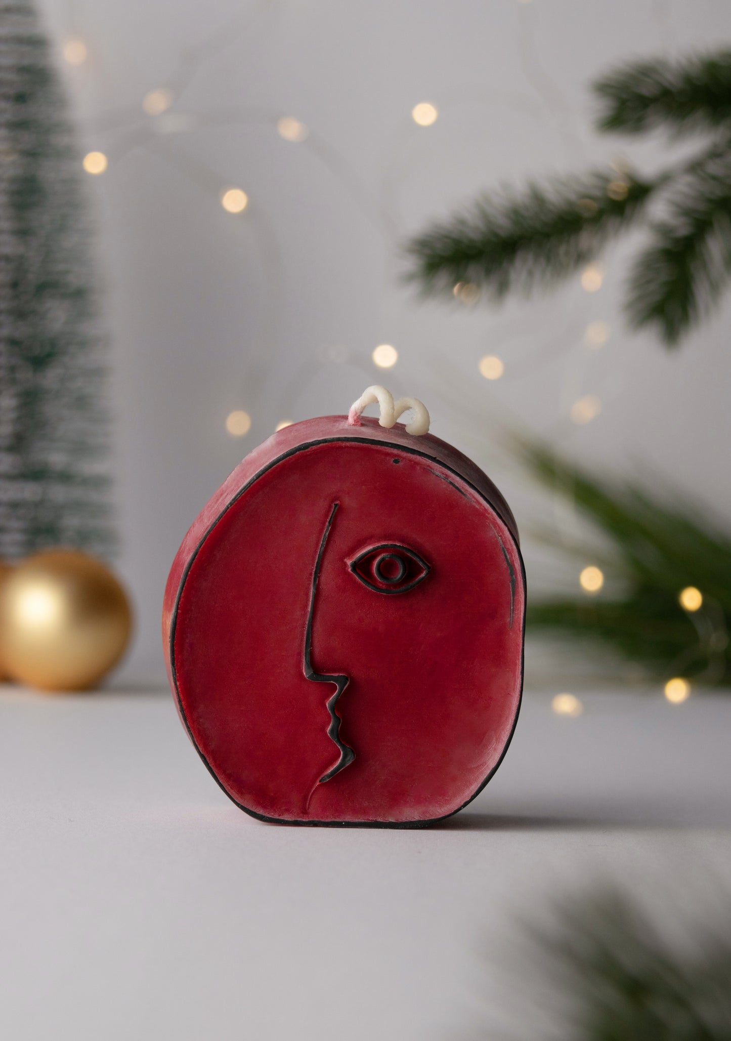 Picasso bougie décorative visage abstrait