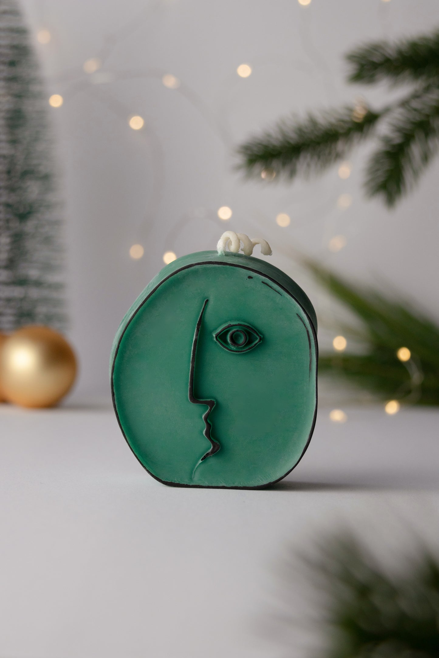 Picasso bougie décorative visage abstrait