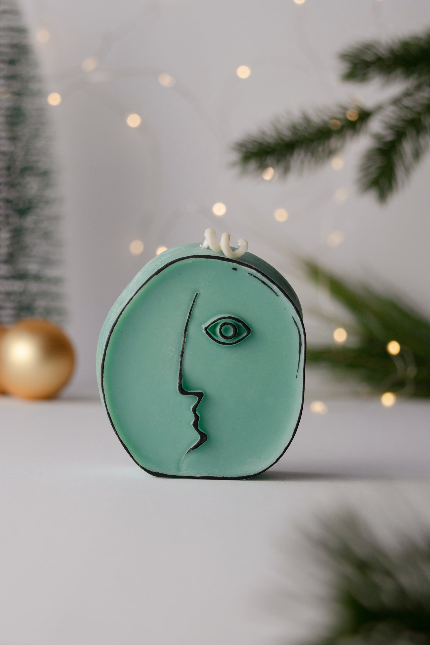 Picasso bougie décorative visage abstrait