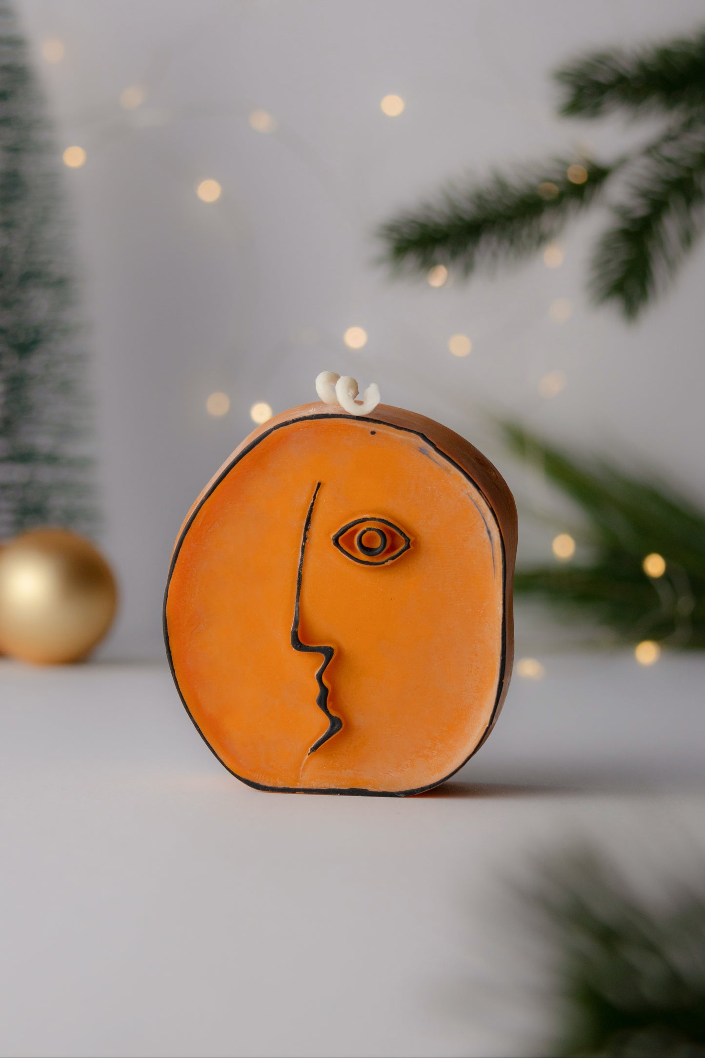 Picasso bougie décorative visage abstrait